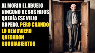 NINGUNO DE SUS HIJOS QUIZO ESE VIEJO ROPERO DE SU PADRE FALLECIDO CUANDO LO REMOVIERON QUEDARON [upl. by Niel]