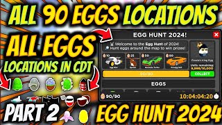 How To Find All 90 EGGS Locations In Car Dealership Tycoon Egg Hunt 2024 Update Part 2 [upl. by Enak734]