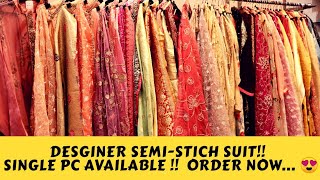 Single Piece Available  2019 Desginer Semi Stich Suit Collection [upl. by Peg]