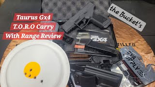 Taurus Gx4 TORO Carry with Range Review with CYA holster [upl. by Eltsyrhc654]