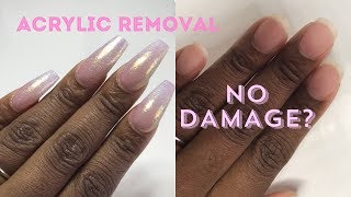 How to Remove Acrylic Nails Without Damage Two Methods [upl. by Gomez]