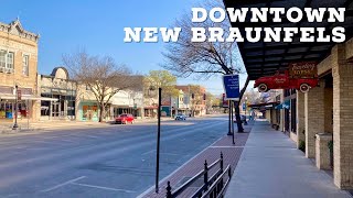 Downtown New Braunfels  Walking Around New Braunfels Texas [upl. by Einre590]