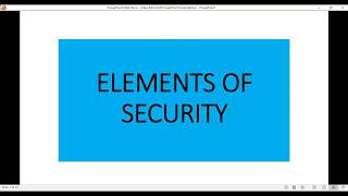 What are the 3 Elements of security CIA [upl. by Ahtanaram]