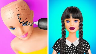 NEW AWESOME HAIRSTYLE FOR DOLL  From Nerd To Popular With Hacks From Tiktok by TeenVee [upl. by Erbua861]