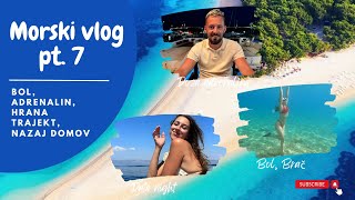 pozen MORSKI VLOG pt 7  Bol hrana adrenalin date night nazaj domov [upl. by Atsirc219]