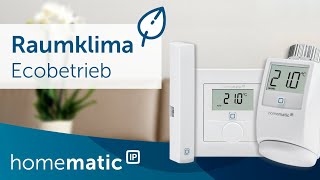 Energiesparen mit dem Ecobetrieb  einfach erklärt  Homematic IP [upl. by Akkeber]