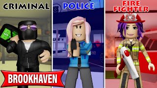 I roleplayed jobs in Brookhaven with Janet and Kate  Roblox [upl. by Suelo]