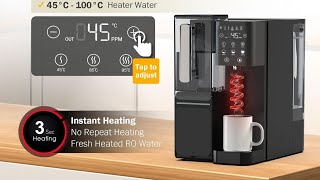 Countertop Reverse Osmosis System  Instant Hot Water Dispenser  RO Water Filter waterpurifier [upl. by Nolubez]