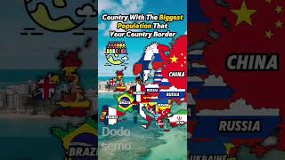 What are the most densely populated countries on the borders of your Countrycountryflag shorts [upl. by Leunam179]