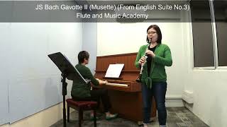 Clarinet ABRSM Grade 2 from 2022 A1 JS Bach Gavotte II Musette From English Suite No 3 [upl. by Lekzehcey396]