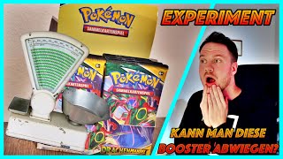 🔥EXPERIMENT🔥Kann man das Drachenwandel Display abwiegen💥 Booster wiegen  POKEMON Booster Opening [upl. by Lesko]