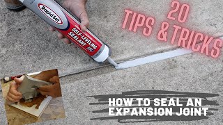 How to Seal an Expansion Joint  20 Tips and Tricks [upl. by Weiler]