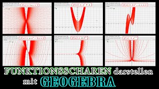 FUNKTIONSSCHAREN darstellen mit GEOGEBRA [upl. by Ahsiuqel35]