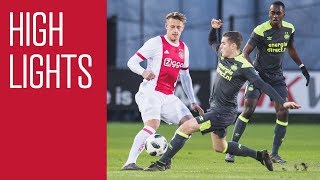 Highlights Jong Ajax  Jong PSV [upl. by Ahtamas]