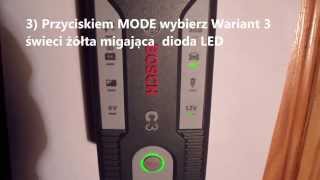 Obsługa prostownika automatycznego BOSCH C3 i ładowanie akumulatora samochodowego 12V [upl. by Anatniuq630]