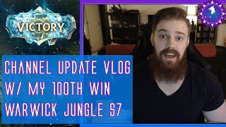 Channel Update VLOG with 100th win on Warwick in S7 [upl. by Nochur]