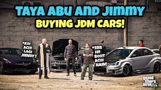 Taya Abu and Jimmy  Buying JDM cars l GTA 5  Leon Gaming [upl. by Assereht]