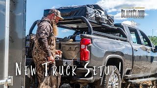 Dr Ducks New Ride  Chevy Truck Camping Setup  Black Cloud [upl. by Arihday]