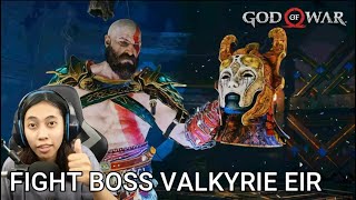 Fight Boss Valkyrie Eir  Lokasi Valkyrie Eir  GOD OF WAR PS4 [upl. by Krucik747]