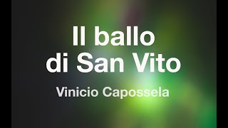 Vinicio Capossela  IL BALLO DI SAN VITO  Karaoke Fair Use [upl. by Tawsha297]