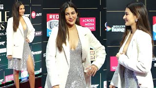 Amyra Dastur Flaunts Her Beauty at Bollywood Hungama Style Icons Awards [upl. by Nnorahs]