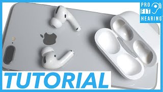 AirPods Pro Tutorial  How to set up AirPods Pro with iOS 14 [upl. by Alacim]