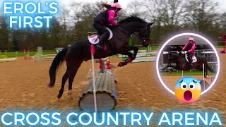 FIRST EVER ARENA CROSS COUNTRY FOR EROL  YOUNG HORSE TACKLES TRICKY JUMPS  VLOG 124 [upl. by Asyle971]