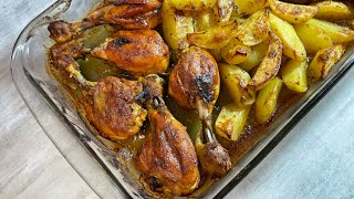 Les cuisses de poulet au four avec une nouvelle marinade😋une tuerie pouletrôti cuissespoulet [upl. by Thurmann235]