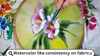 Watercolour like consistency on fabric clothes easy technique and method for fabric painting [upl. by Aita]