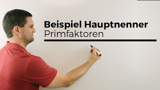 Beispiel Hauptnenner suchen kgV Primfaktoren Hilfe in Mathe  Mathe by Daniel Jung [upl. by Vere]