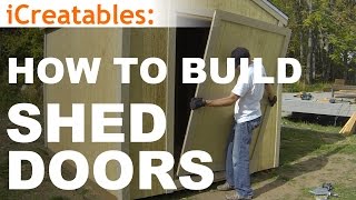 How To Build A Shed  Part 10  Shed Door Building [upl. by Goran]