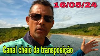 Fui conferir hoje 160524 canal da transposição cinturão das águas em Abaiara Ceará [upl. by Aglo900]