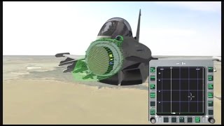 BAE Systems  Eurofighter Typhoon Captor EScan AESA Radar Simulation 480p [upl. by Dev]