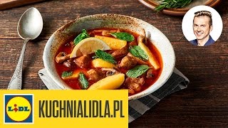 GULASZ z szynki wieprzowej z pieczarkami 🍲  Karol Okrasa amp Kuchnia Lidla [upl. by Odawa]