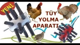 TAVUK amp HİNDİ amp BILDIRCIN amp KEKLİK TÜY YOLMA APARATI [upl. by Steffie]