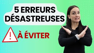 5 ERREURS DÉSASTREUSES dans ton processus fitness à ne pas faire [upl. by Ynattir]