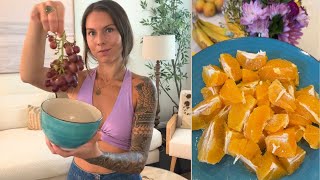 WHAT I EAT IN A DAY RAW VEGAN  NUTRIENT BREAKDOWN  FRUITBASED HCLF [upl. by Nylsirk]