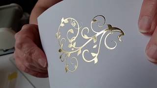 GoPress and Foil Beginners Guide  Part 1  Foiling with hotfoil stamps and normal dies [upl. by Glassman489]