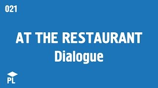 Learn European Portuguese Portugal  Dialogue at the restaurant [upl. by Sucitivel]