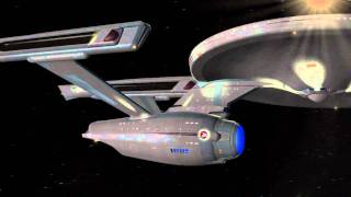 Star Trek  Enterprise Refit going to warp 3D CGI Animation [upl. by Metcalf]