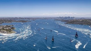 Rolex Sydney Hobart Yacht Race 2018 – Race Start [upl. by Nauaj]