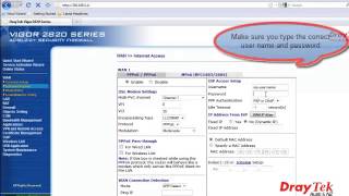 DrayTek Router Configuration Tutorial [upl. by Buhler]