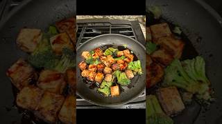 SoyHoisin Glazed Pan Fried Tofu and Broccoli [upl. by Deppy242]