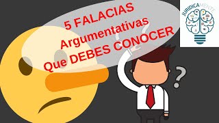 5 FALACIAS ARGUMENTATIVAS QUE DEBES CONOCER [upl. by Esir]