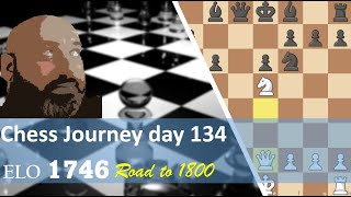 Chess journey road to 1800 day 134 CaroKann Two Knights [upl. by Iron]