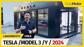 Tesla en Latinoamérica  Estreno oficial de la marca en Chile con sus integrantes Model 3 y Model Y [upl. by Pell]