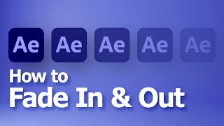 How to fade in and fade out in After Effects using opacity transition with shortcut [upl. by Lika511]