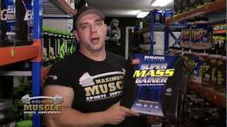 Dymatize Super Mass Gainer Protein Powder at Maximum Muscle Melbourne Australia [upl. by Hedda]