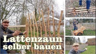 Lattenzaun selber bauen [upl. by Milon229]