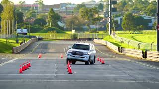 Toyota Landcruiser VSB14 LT2 Lane Change Test  100kph 4052kg [upl. by Yolanda294]